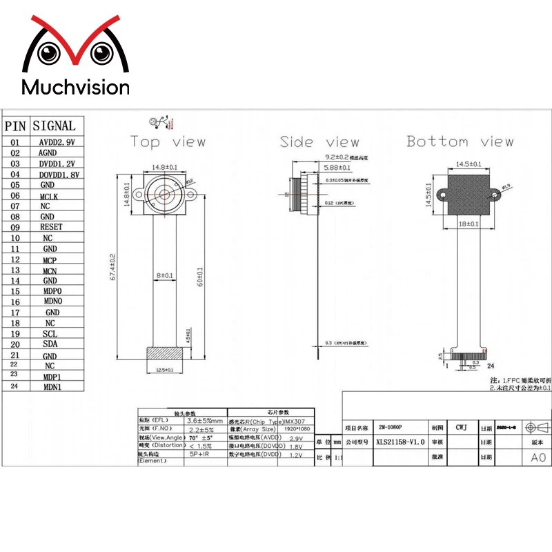 USB MIPI DVP OEM Camera Modules Customizable3